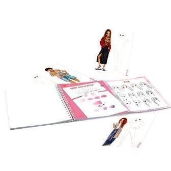 Create Your TOPModel Fashion Designer - Cuarderno para colorear para futuras disenadoras