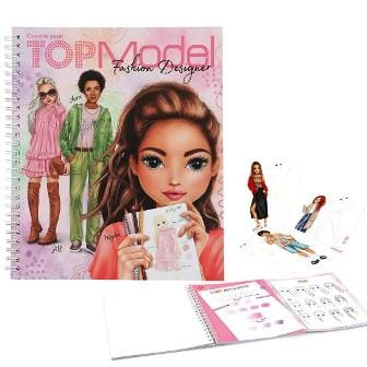 Create Your TOPModel Fashion Designer - Cuarderno para colorear para futuras disenadoras