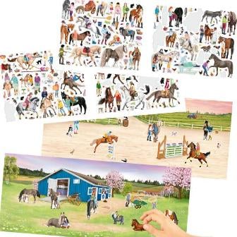 Crea tus Happy Horses con 420 stickers creando el mundo de los caballos