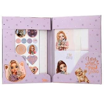 Set de cartas Cat Love TopModel con sobres y stickers para los amantes de los gatos