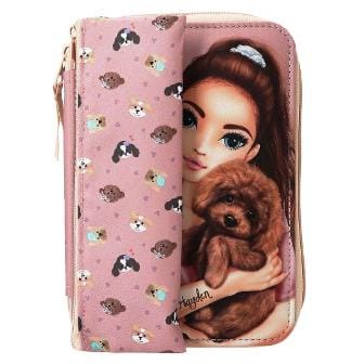 Estuche relleno con otro estuche extra diseno de perritos Kitty and Doggy TOPModel