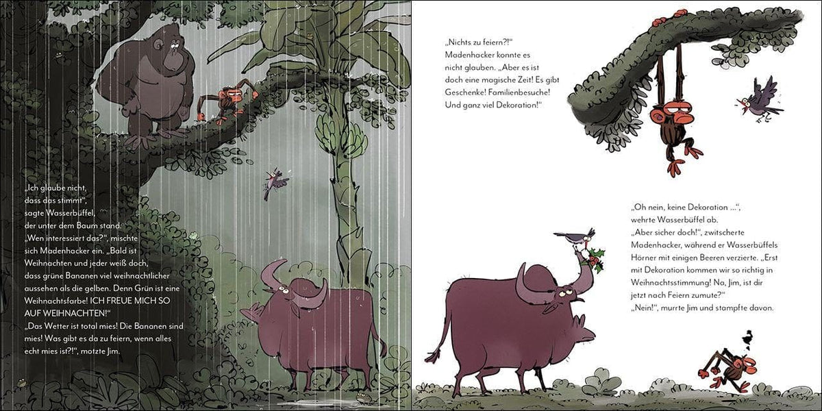 Schöne Bescherung, Jim  -  ¡Vaya regalo, Jim   Lindo libro en Alemán