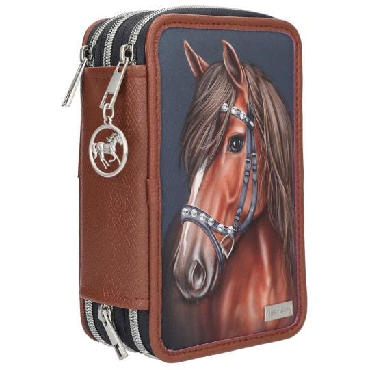 Miss Melody estuche triple LUXURY HORSE con 38 lápices y más
