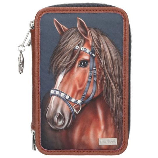 Miss Melody estuche triple LUXURY HORSE con 38 lápices y más