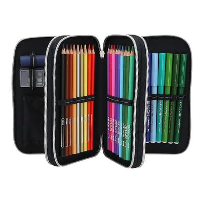 Action World estuche triple Gaming con 38 lápices y mucho más