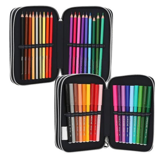 Action World estuche triple Gaming con 38 lápices y mucho más