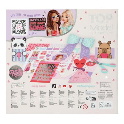 TOPModel DIY Paper Fun - Cuaderno creativo temática fiesta y regalos con 250 pegatinas a todo color