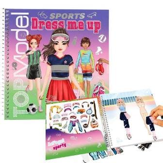 Cuaderno Dress Me Up  SPORTS de TOPModel - Disena looks de deporte con muchos stickers