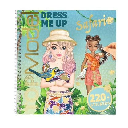 Dress Me Up Stickerbook Safari de TopModel con 220 stickers creando un mundo salvaje