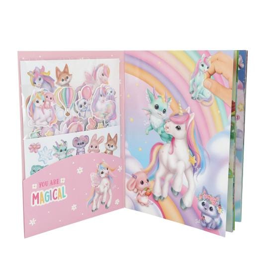 Create your Unicorn World - 100 stickers - páginas laminadas - pega y vuelve a pegar los stickers