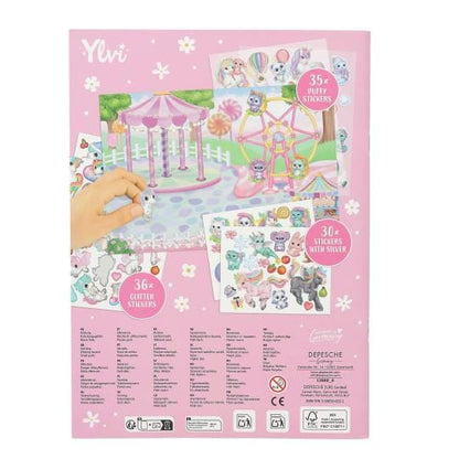 Create your Unicorn World - 100 stickers - páginas laminadas - pega y vuelve a pegar los stickers