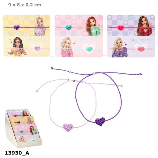 TOPModel BFF Set de pulseras de corazón para la mejor amiga
