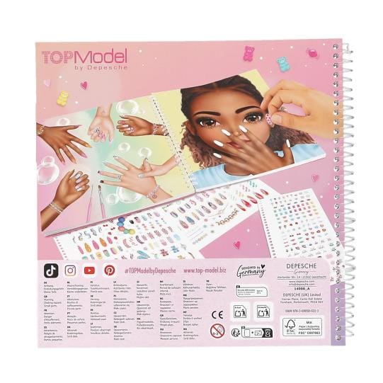 Create your Hand-Design - Diseno de unas -  para colorear y disenar con stickers de TOPModel