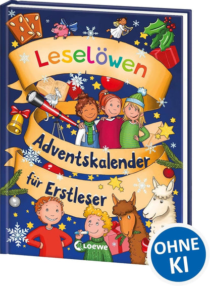 Leselowen-Adventskalender fur Erstleser - Calendario libro de Adviento con cinco historias en aleman
