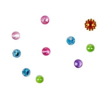 Set de joyería con 35 piedras brillantes para pegar de Nella Nixe