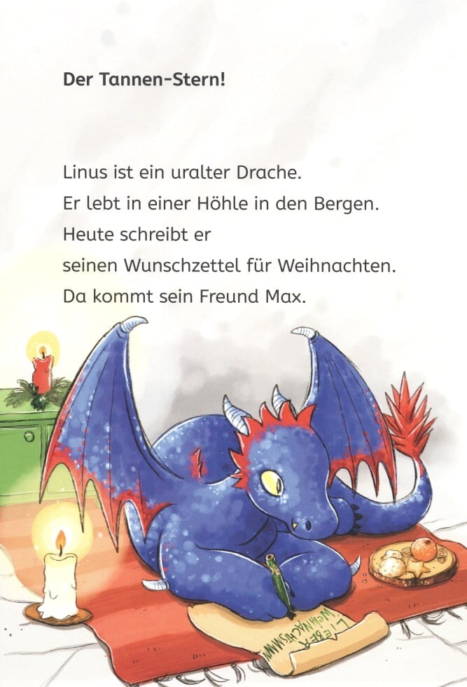 Adventskalender fuer Erstleser Drachen - Vier weihnachtliche Drachen-Geschichten