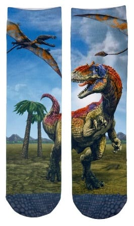 Calcetines de T-Rex World - Genial estampado para los armantes de los dinosaurios