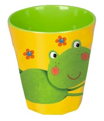 Lindo vaso con ranita para los más pequenos - fabricado en Alemania - sin BPA