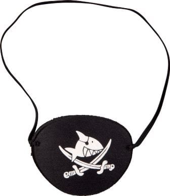 Parche de ojo pirata del increible Capitán Sharky