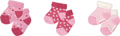 Lindo Set con 3 pares de calcetines súper suaves de bebé - Un regalo encantador para el nacimiento