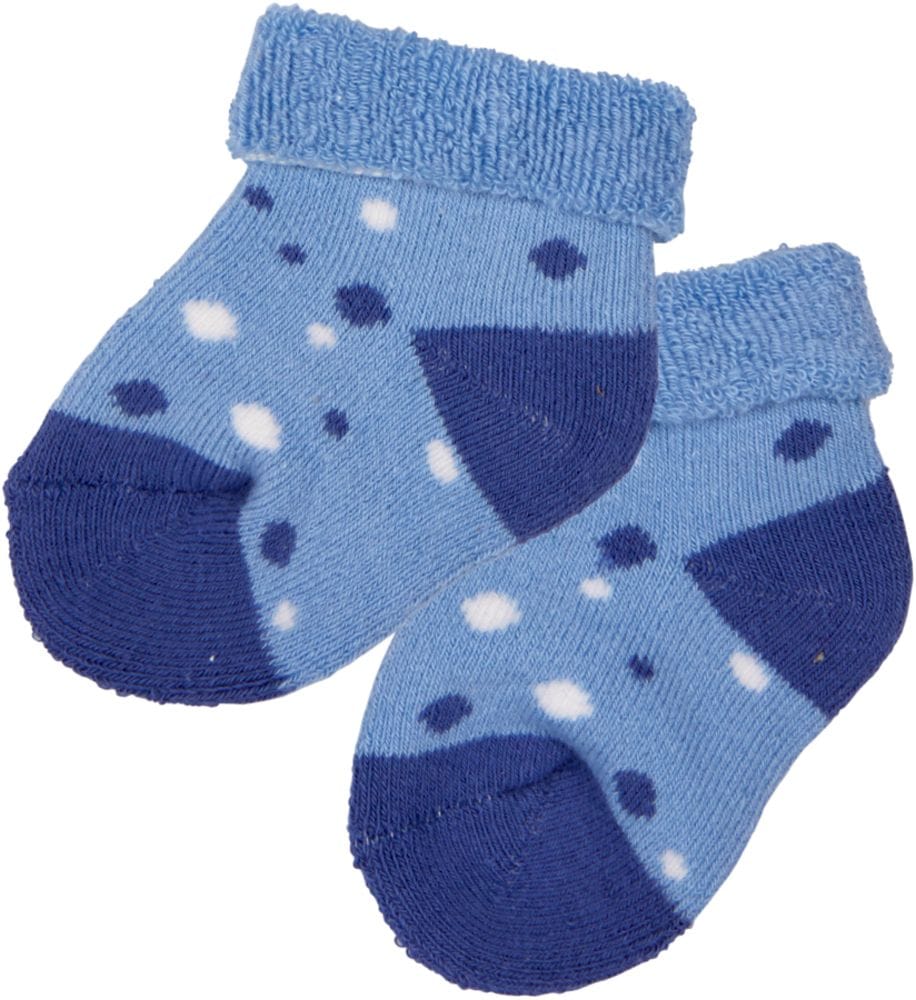 Lindo set con 3 pares calcetines para bebé en azul claro - Un regalo encantador para el nacimiento