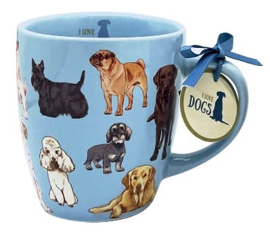 Taza de porcelana perros - I love cats & dogs - fabricado en Europa