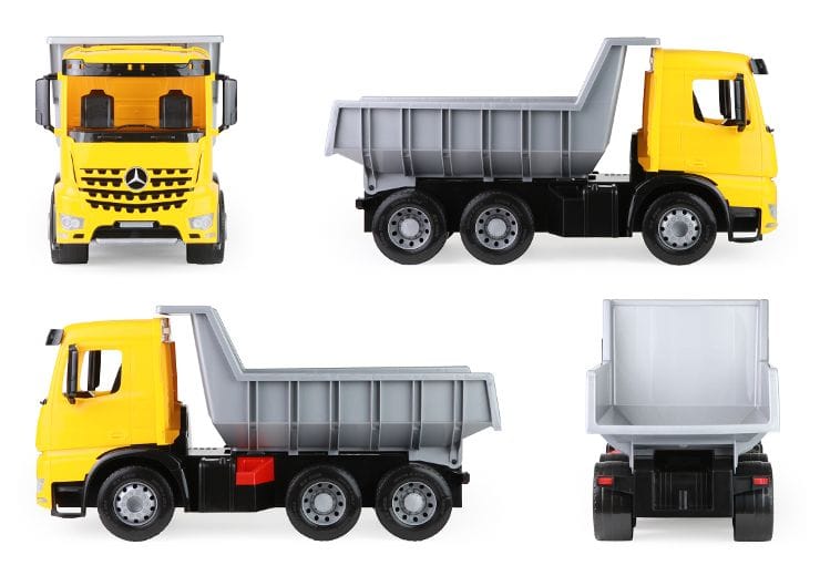 GIGA TRUCKS Arocs Camión volquete de 67 cm - MADE IN EUROPE