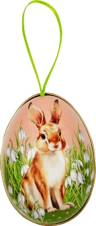 Colgante de metal - Lindo huevito de Pascua de resurrección