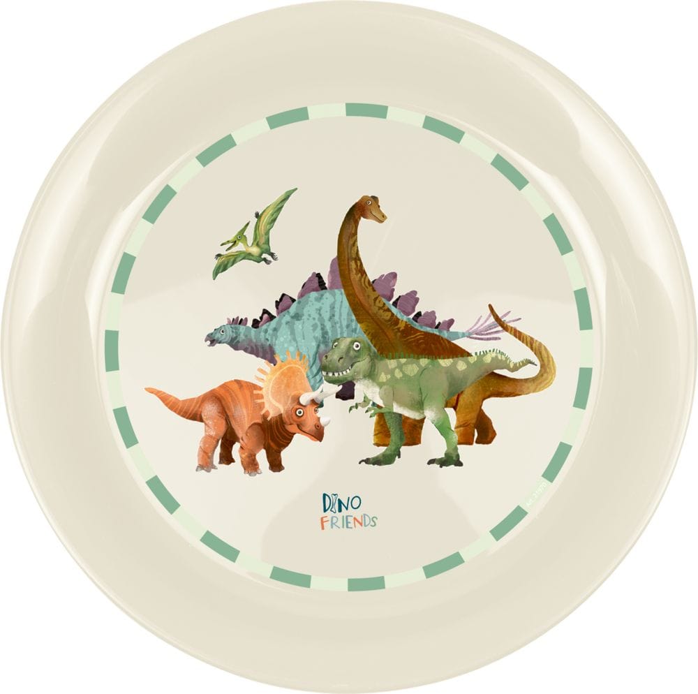 Plato Dino Friends sin BPA - Para pequenos amantes de los dinosaurios