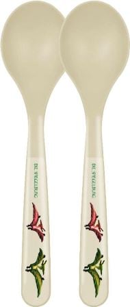 Juego de 2 cucharas - Dino Friends - sin BPA y apto para lavavajillas y microondas