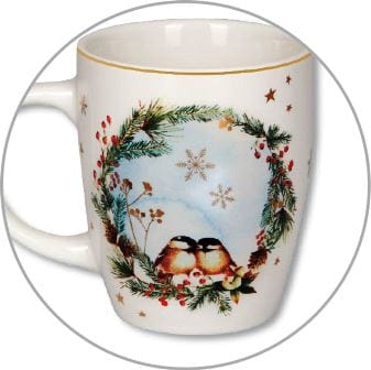 Taza de porcelana - Bosque mágico de invierno