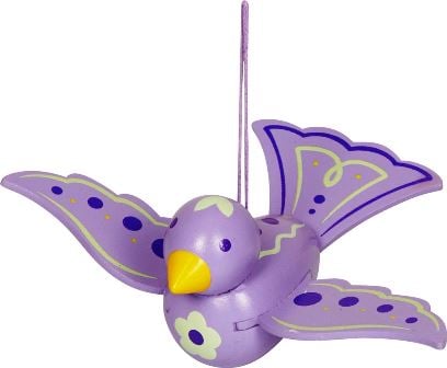 Hermoso colgante pájaro de madera - Para decorar el hogar y el jardin