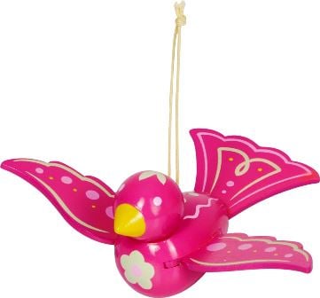Hermoso colgante pájaro de madera - Para decorar el hogar y el jardin