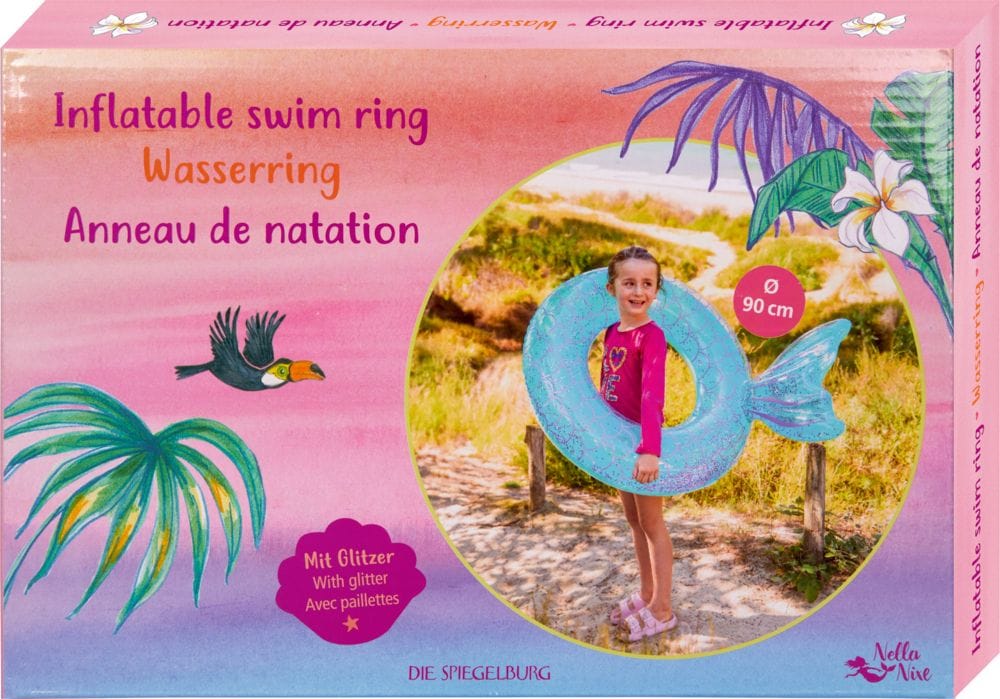 Aro de agua con aleta ¡Bienvenido al mundo encantado de la serenita Nella Nixe