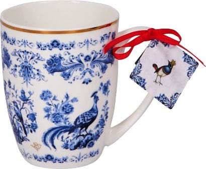 Delicada taza de porcelana Royal Blue de Barbara Behr