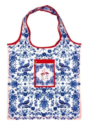 Elegante bolsa plegable Royal Blue de Barbara Behr - cabe ideal en cada cartera
