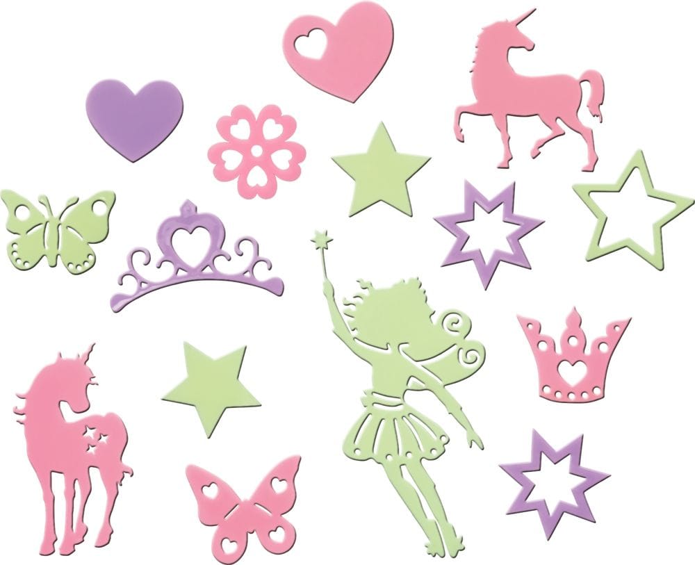 Noches mágicas con para pequenas princesas con las 22 pegatinas que brillan en la oscuridad