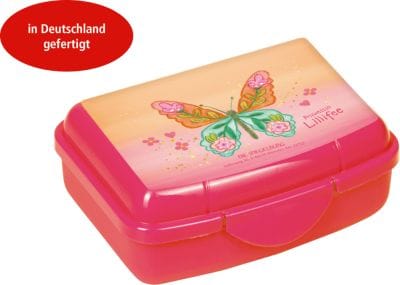 Mini lonchera Butterfly para snacks - ideal para el jardin infantil de Princesa Lillifee - Made in Germany