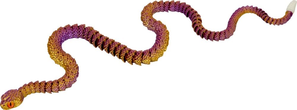 Serpientes de cascabel de 58 cm en diferentes colores con cajita de regalo -  Animal de cristal