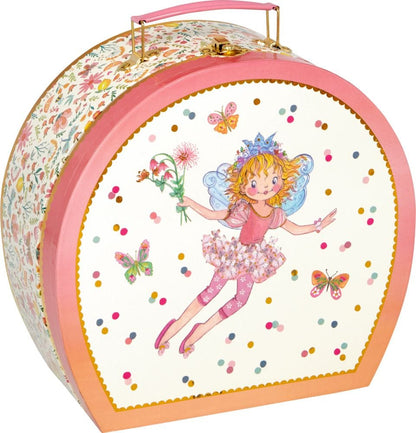 Preciosa Vajilla de juego de metal con linda maleta de Princesa Lillifee