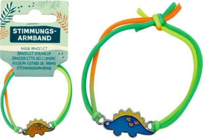 Pulsera del estado de ánimo que cambia los colores - Dino Friends