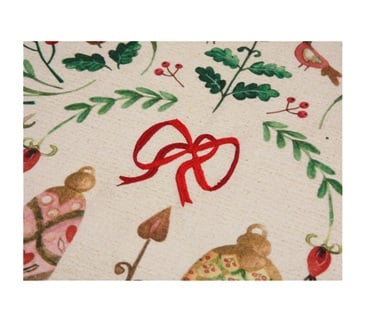 Pano de cocina con disenos encantadores navidenos 100% algodon - Festive Christmas