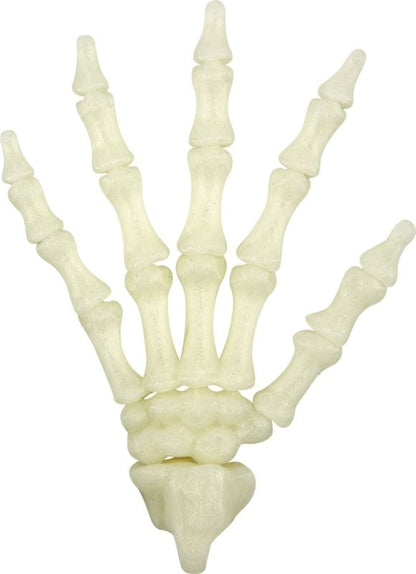 Mano de esqueleto fluorescente terrorifica con practico gancho - Wild+Cool