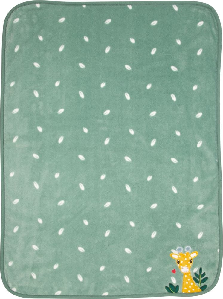Muy suave manta de felpa con linda Jirafa de Baby Suerte  - 75x100 cm