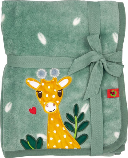 Muy suave manta de felpa con linda Jirafa de Baby Suerte  - 75x100 cm