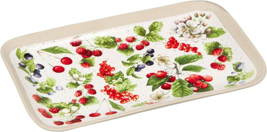 Plato de servir de porcelana diseno Cerezas de Cottage Garden