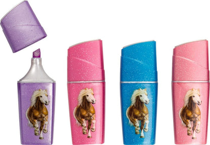 Set con Mini Marcadores brillantes para Amigos de los Caballos