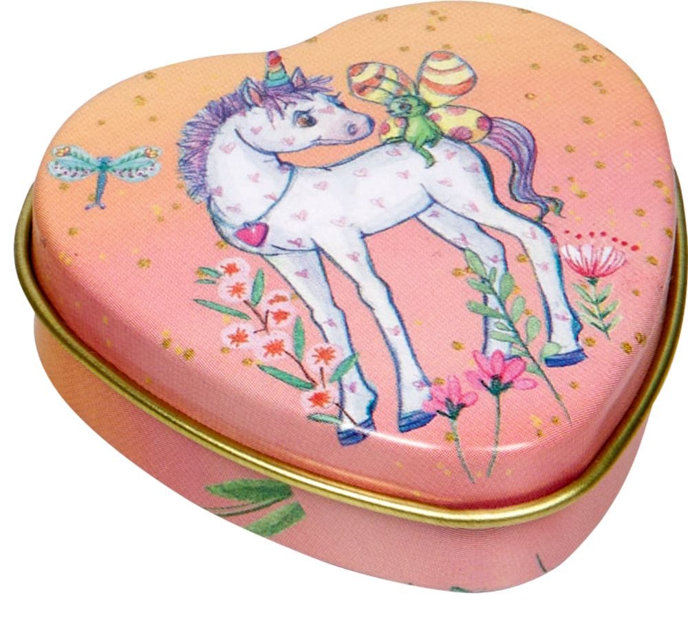 Dulce pequena lata en forma de corazón de Lillifee - Asï se guardan los dientes de leche de las princesas