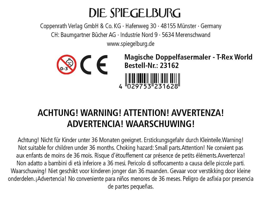 Marcadores de doble fibra mágicos - Mundo T-Rex