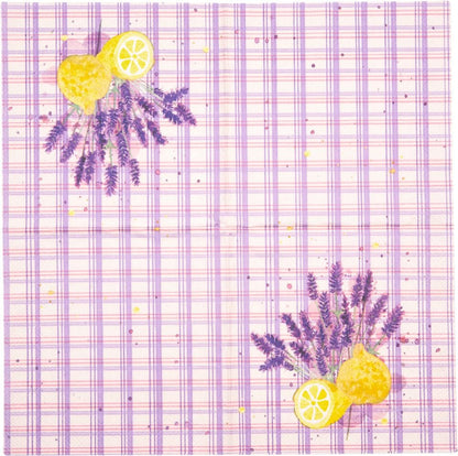 Set con 20 Servilletas Provence de 3 capas